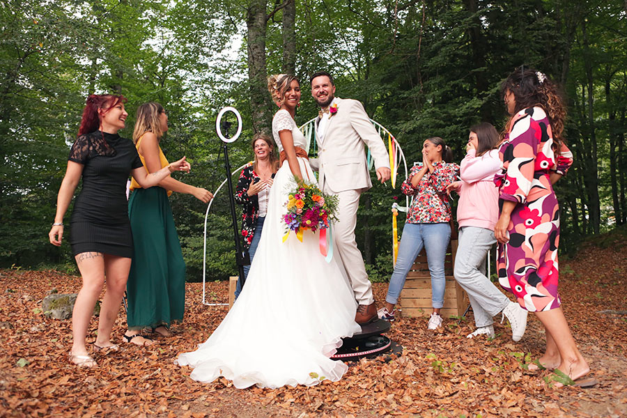 Just' Jolie Déco | Location photobooth vidéo 360 pour les mariages sen savoie sur albertville,chambery, maurienne, aix les bains